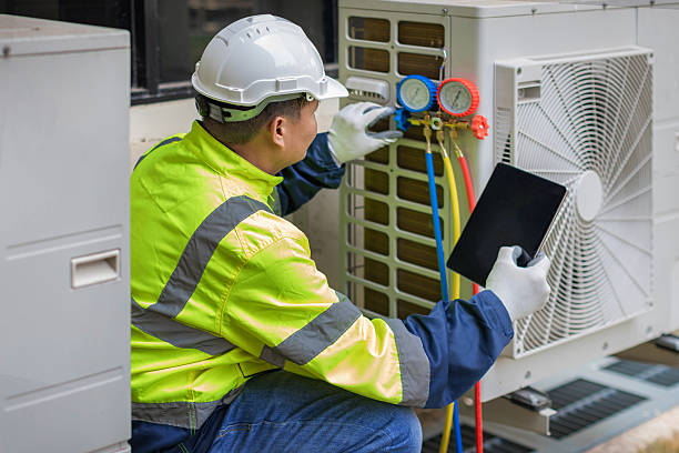 Professional Ductwork Repair technician working in Bellefontaine, OH